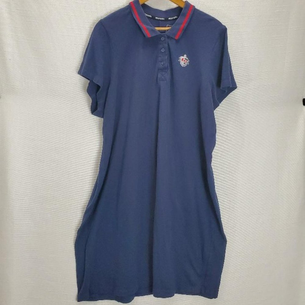 Hello Kitty Sanrio Dress Womens 4x Short Sleeve Polo Ribbed Knit Collar Pullover - Picture 1 of 6